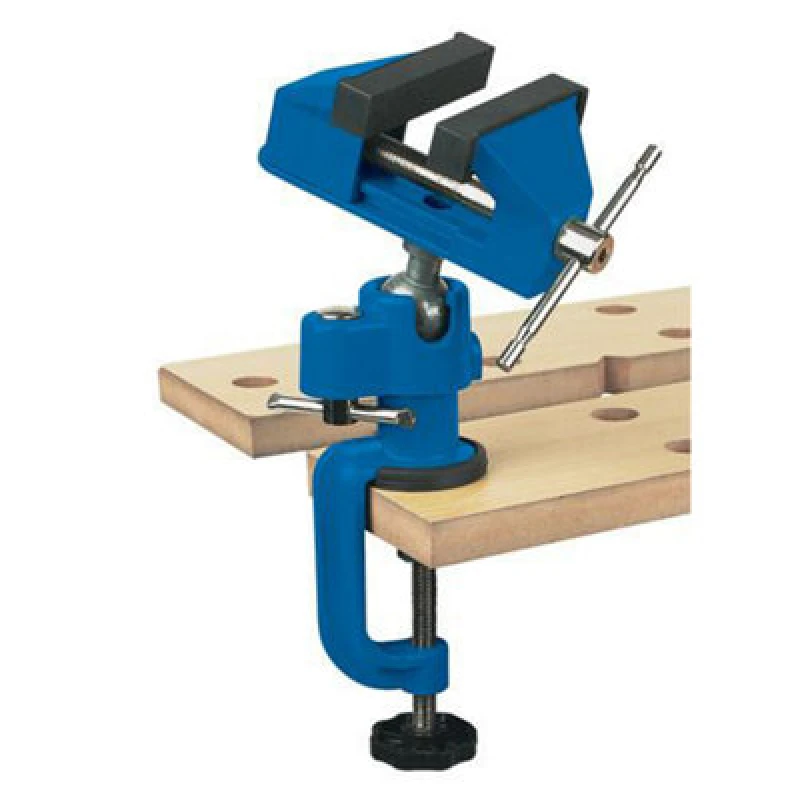 Image of Loops Multi Angle Vice 70mm Rubber Jaws 50mm Opening Capacity Table Guard Multi