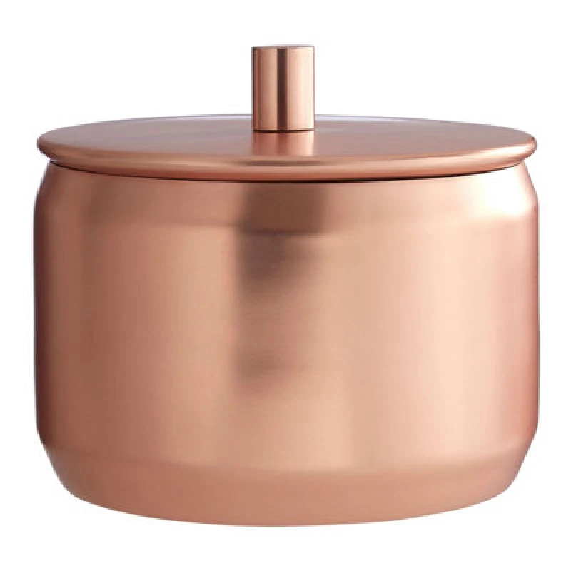 Image of Premier Housewares Maison by Premier Madison Shine Copper Finish Storage Canister Gold
