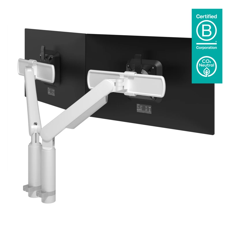 Image of Dataflex 65.210 monitor mount / stand 131.6cm (51.8") White Desk