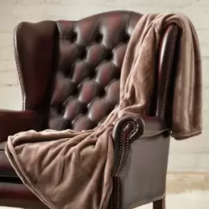 Image of Heat Holder Thermal Fleece Blanket, Winter Fawn, 180 x 200 Cm - Belledorm
