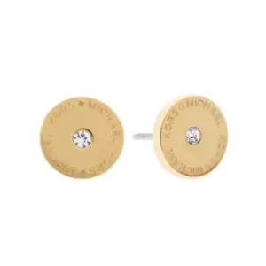 Image of Ladies Michael Kors PVD Gold plated Logo Stud Earring