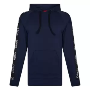 Image of Hugo Boss Sporty Logo Hoodie Mens - Blue