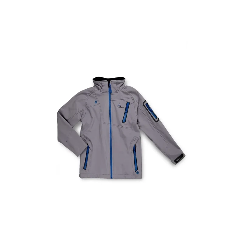 Image of Peak Mountain Children's softshell jacket Peak Mountain Ecolok Gris Male 14 ans ECOLOK/10-16/BG-GRIS