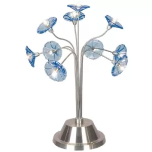 Image of Petflow Table Lamp Satin Nickel