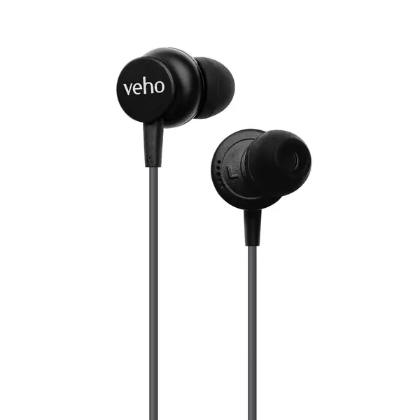 Image of Veho Veho Z-3 In-Ear Stereo Headphones with Built-in Microphone and Remote Control Grey ( VEP-103-Z3-G) VEP-103-Z3-G