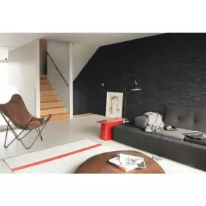 Image of Rasch - Wallpaper Faux Slate 3D Effect 475036 Grey Wall Paper 475036 - Grey