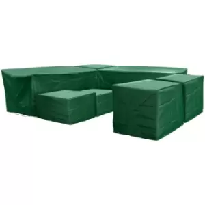 Image of Malta 9 Seat Furniture Set Cover in Green