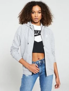 Image of Nike Nsw Essential Fz Hoodie - Grey Heather