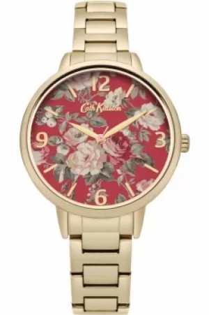 Image of Ladies Cath Kidston Garden Rose Gold Bracelet Watch CKL001GM