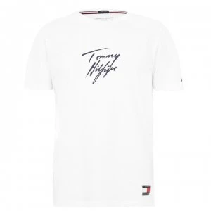 Image of Tommy Bodywear Short Sleeve Signature T Shirt - Classic White