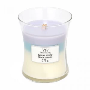 Image of WoodWick Trilogy Calming Retreat Medium Jar Candle 275g