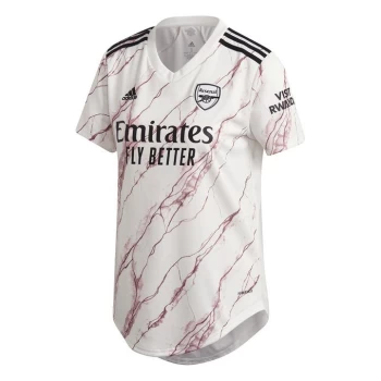 Image of adidas Arsenal Away Jersey 2020/21 Ladies - White