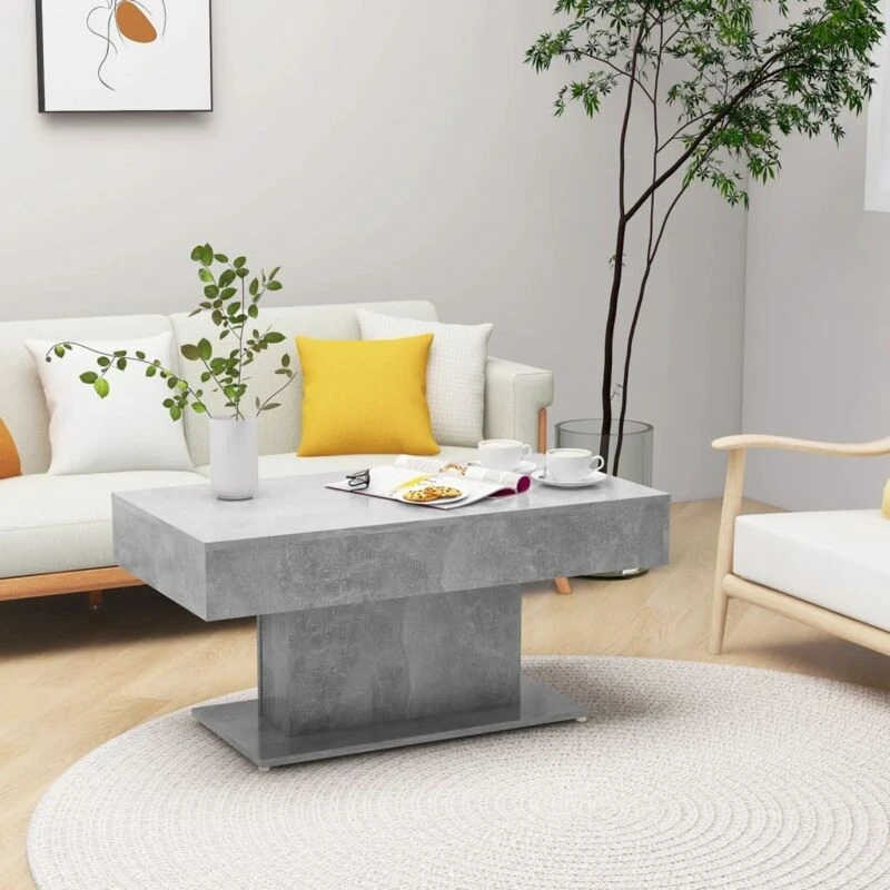 Image of VIDAXL Coffee Table Concrete Grey 96x50x45cm Engineered Wood Vidaxl 8720286560365