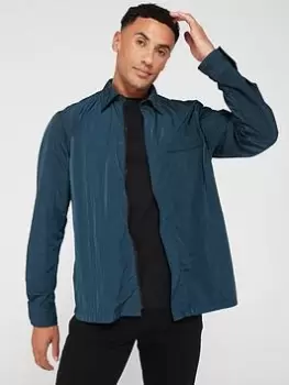 Image of BOSS Laio Overshirt - Dark Aqua , Dark Aqua Size M Men
