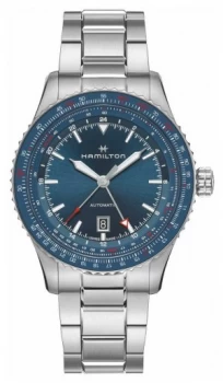 Image of Hamilton Khaki Aviation Converter Auto GMT Stainless Steel Watch