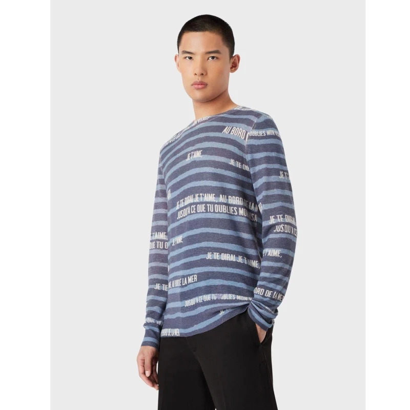 Image of Emporio Armani Knit Sweatshirt Navy male S