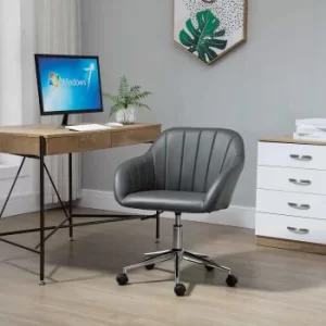 Image of Copes Faux Leather Tub Office Chair, Grey