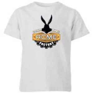 Image of Looney Tunes ACME Logo Kids T-Shirt - Grey - 9-10 Years