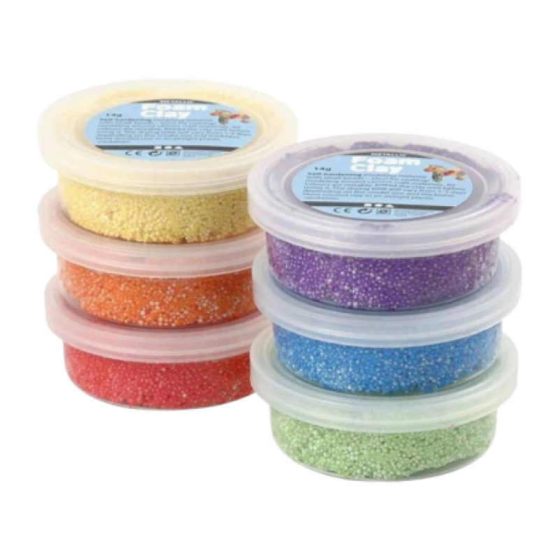 Image of Foam Clay Metallic Pack of 6 - Assorted FOA-ASS-123