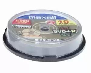Image of Maxell DVD+R 4,7GB 16X 10-Pack 4.7 GB 10 pc(s)