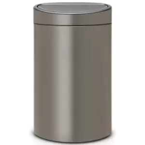 Image of Brabantia Touch Bin Recycle 10+23 Litre Platinum