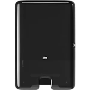 Image of Tork Towel Dispenser Interfold H2 Xpress Plastic Wall Mountable Black 44.4 x 30.2 x 10.2 cm