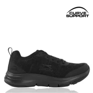 Image of Slazenger Curve Support Knit Trainers Ladies - Black