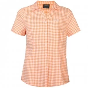 Image of Jack Wolfskin Ladies Kelper Shirt - Papaya Checks
