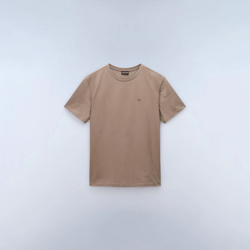 Image of Napapijri Salis Short Sleeve T-Shirt Mens Fallen Rock male M