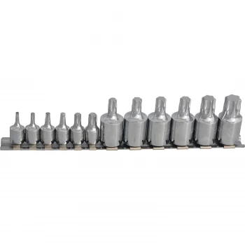 Image of 12 Piece 1/4" (T10-T40) & 3/8" (T40-T60) Torx Socket Set