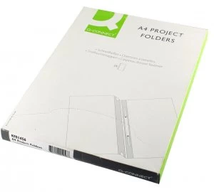 Image of Q Connect Project Folders Green Pk25