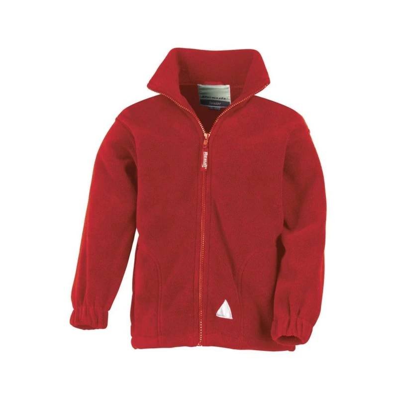 Image of Result Full Zip Active Anti Pilling Fleece Jacket in Red Size: 3-4 Years Red Unisex 3-4 Years