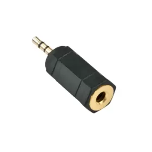 Image of Lindy 35622 cable gender changer 2.5mm 3.5mm Black