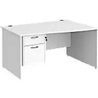 Image of Dams International Wave Desk MP14WRP2WH 1,400 x 725 x 800 - 990 mm