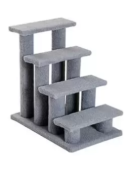 Image of Pawhut Pet Stairs 4 Steps 63.5X43X60Cm