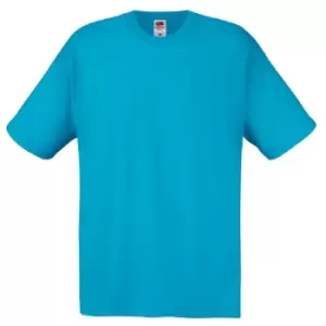 Image of Fruit Of The Loom Mens Screen Stars Original Full Cut Short Sleeve T-Shirt (S) (Azure Blue)