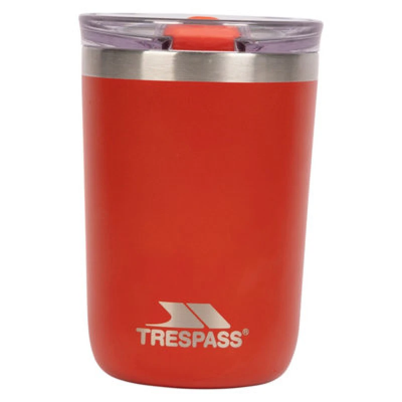 Image of Trespass Trespass Rounder Stainless Steel Travel Cup in Red Red One Size Unisex 5063750866833
