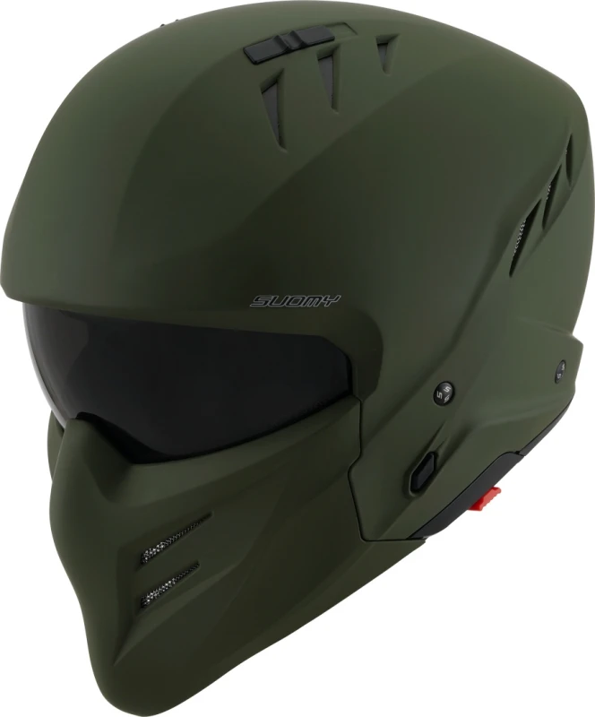 Image of Suomy Armor Plain Jet Helmet, green, Size XS for Men