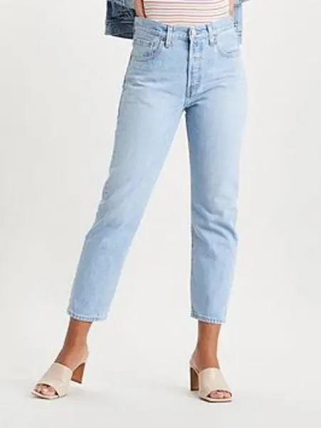 Image of Levis 501 Cropped Jeans - Size 28 L32