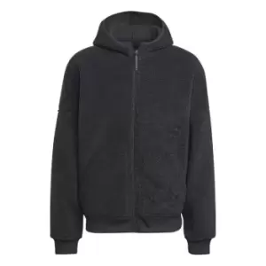 Image of adidas Polar Fleece Full-Zip Sweatshirt - Grey