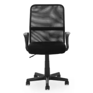 Image of Interiors By PH Home Office Chair Black Square Back