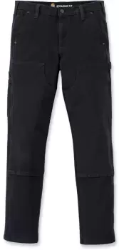Image of Carhartt Rugged Flex Stretch Twill Double Front Ladies Pants, black, Size 43 for Women, black, Size 43 for Women