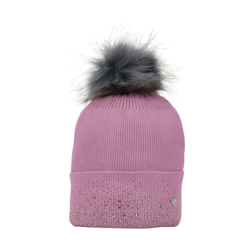 Image of Hy Synergy Diamante Beanie in Grape Grape Unisex One Size