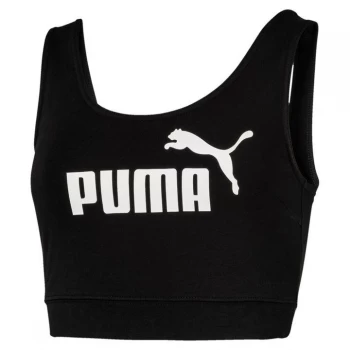 Image of Puma Essential Crop Top Ladies - Black/White