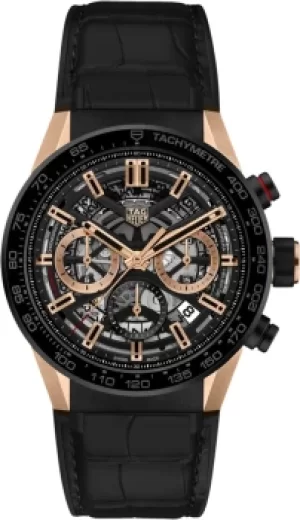 Image of TAG Heuer Watch Carrera Automatic Chronograph Calibre Heuer 02 Rose Gold
