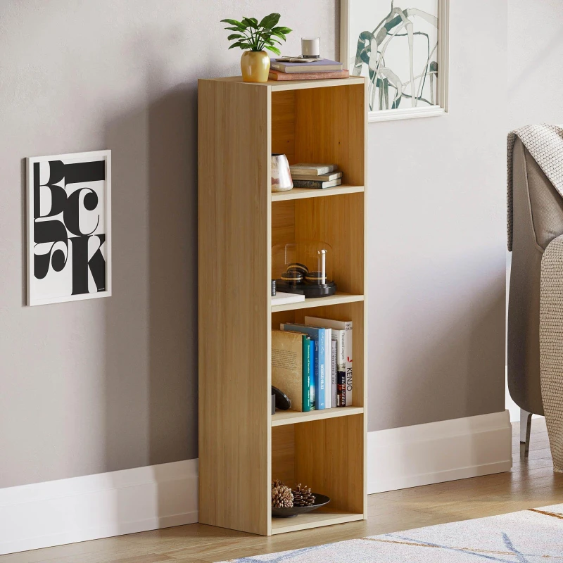 Image of Lassic Vida Designs Oxford 4 Tier Cube Bookcase Oak unisex 4 Tier