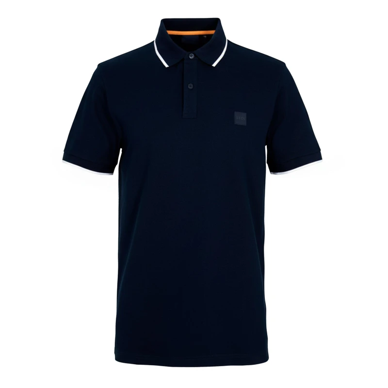 Image of BOSS Passertip mens Polo shirt in Marine