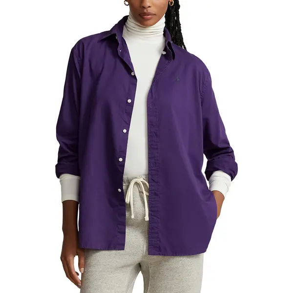 Image of Cotton Regular Fit Shirt with Long Sleeves