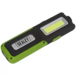 Image of Rechargeable Inspection Light with Power Bank - 5W COB & 3W SMD LED - Green