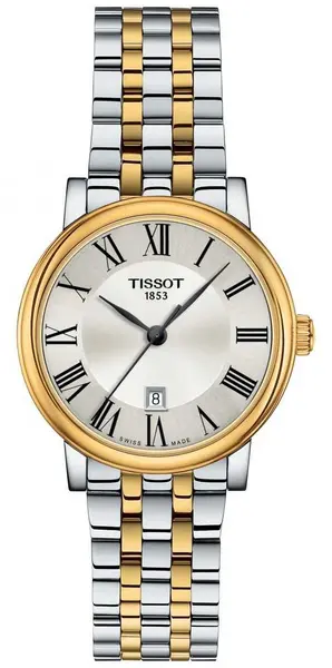 Image of Tissot T1222102203300 Womens Carson Two-Tone Stainless Watch